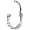 Anneau charnire Titane  bandeau zirconiums (lvre, septum, oreille...)