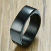 Bague homme acier Black Square