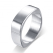 Bague homme acier Silver Square