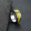 Bague homme acier style cinma