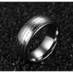 Bague homme en tungstene  critures bouddhistes