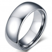 Bague homme large en tungstne gris