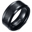 Bague homme tungstene Black Racing