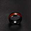 Bague homme tungstene Black'n Wood