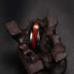 Bague homme tungstene Black'n Wood