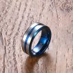 Bague homme tungstene Blue Railway