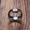 Bague homme tungstene Wood'n Stone