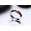 Bague homme tungstene Wood Style