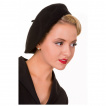 Béret femme noir vintage 