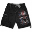 Bermuda gothique homme avec tête de mort sur drapeau Union Jack
