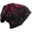 Bonnet femme gothique avec roses ensanglantes