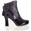 Bottines noires à talons et noeud papillon - Banned