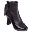 Bottines noires à talons et noeud papillon - Banned