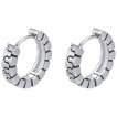 Boucles d'oreille homme acier style pneu (paire)