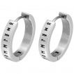 Boucles d'oreilles fines à Runes Vikings en acier
