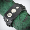 Bracelet cuir ajustable avec lanières tressées
