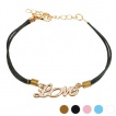 Bracelet fantaisie en similicuir avec monogramme 