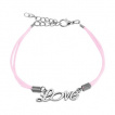 Bracelet fantaisie en similicuir avec monogramme 