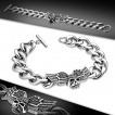 Bracelet homme acier biker-rock  crane ail