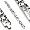 Bracelet acier et fibre de carbone