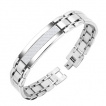 Bracelet acier et fibre de carbone