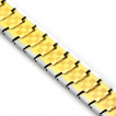 Bracelet homme tungstène Gold Checkerboard
