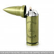 Briquet tempte en forme de balle de fusil