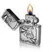 Briquet tempête en métal avec tête d'aigle