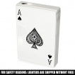 Briquet tempte imitation jeux de cartes avec quinte flush royale