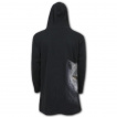 Cardigan homme  capuche avec loup inspiration Yin et Yang