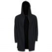 Cardigan homme gothique rock noir à capuche
