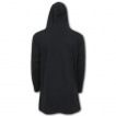 Cardigan homme gothique rock noir à capuche