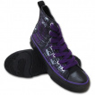Chaussures gothiques Sneakers femme à motif style corset vampirique