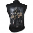 Chemise homme gothique sans manche avec la Mort à chaine de combat