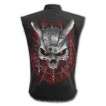 Chemise sans manche à crane rock et casque squelette