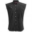 Chemise sans manche homme noire style 