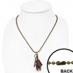 Collier à chaine militaire et clé à molette avec tête de mort