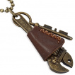 Collier à chaine militaire et clé à molette avec tête de mort