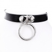 Collier choker noir à anneau - Restyle