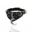 Collier choker noir lune MOON AND D-RING - Restyle