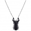 Collier gothique noir  scarabe - Restyle