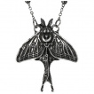 Collier papillon de nuit avec lune - Restyle