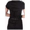 Combin-jupe rock noir  laage corsett - Banned