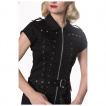 Combin-jupe rock noir  laage corsett - Banned