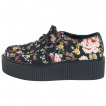 Creepers femme rtro florales - Industrial Punk