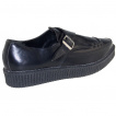 Creepers homme en cuir noir - Industrial Punk