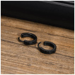 Croles noires fines en acier avec motifs tribaux