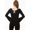 Crop top gothique à chat égyptien et croix ânkh