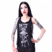 Dbardeur femme goth-rock  squelette tenant une faux  - Heartless