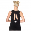 Dbardeur femme rock noir  petites ttes de chats - BANNED